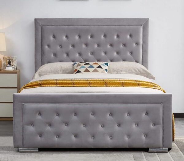Light Grey Ottoman Bed