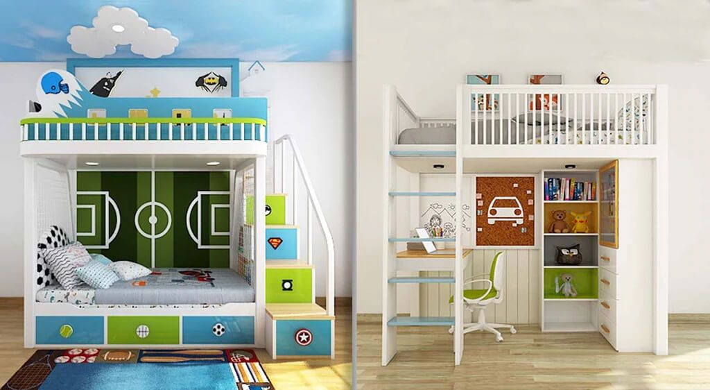 Bunk Bed vs Loft Bed, Tender Sleep Furniture