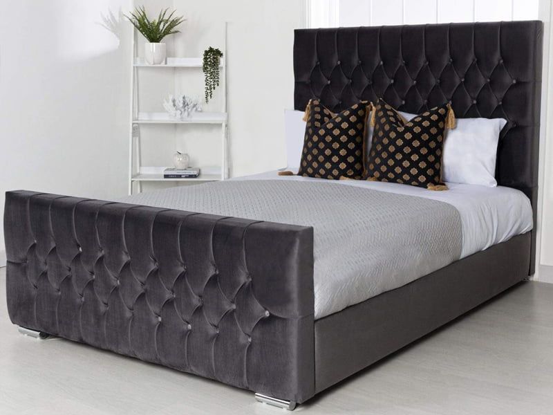 Features of Grey Rose Chesterfield Bed Frame