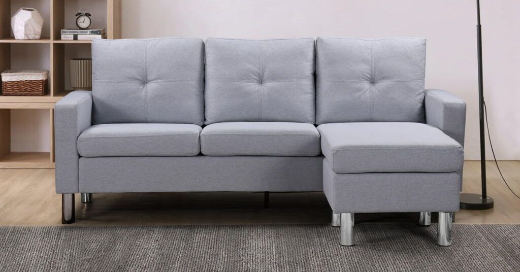 Fabric 3-Seater Corner Sofa