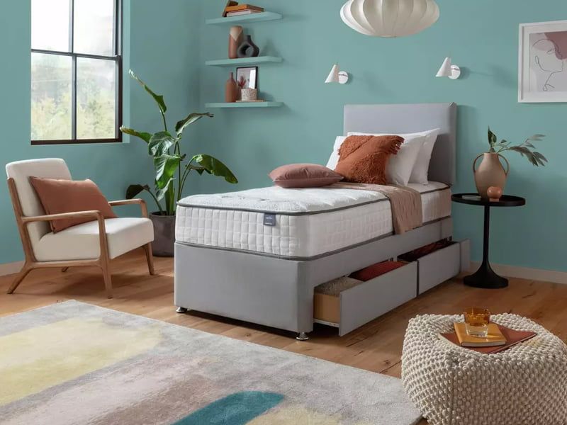 Single Divan Bed with Storage